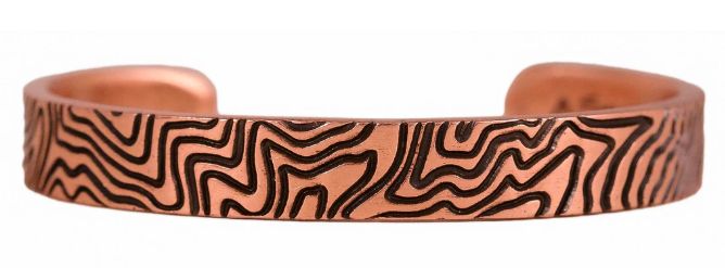 Traveler(R118) Copper Bracelet, Colour: Copper, Size: Medium