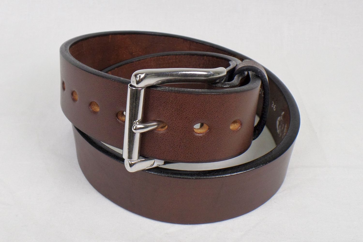 1001 1 1/2&quot; Smooth Gun Belt, Colour: Brown, Size: 40