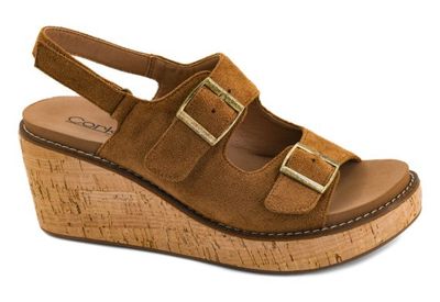 41-0633 My 2 Cents Faux Suede Wedge W/Buckles
