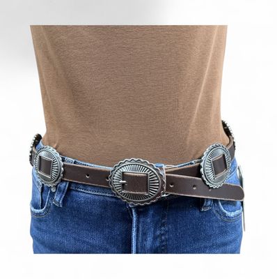2252 Concho Belt on 3/4" Leather