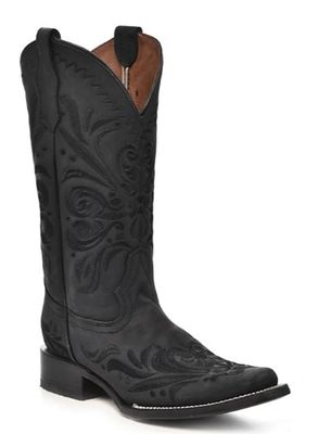 L5464 Square Toe Embroidered Boot
