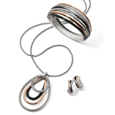 JA0003 Interlok Curve Post Earring