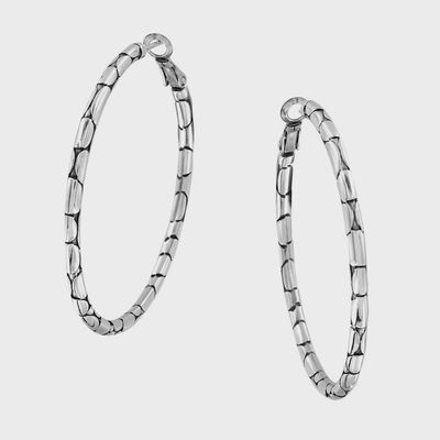 JA5410 Pebble Large Hoop Earrin