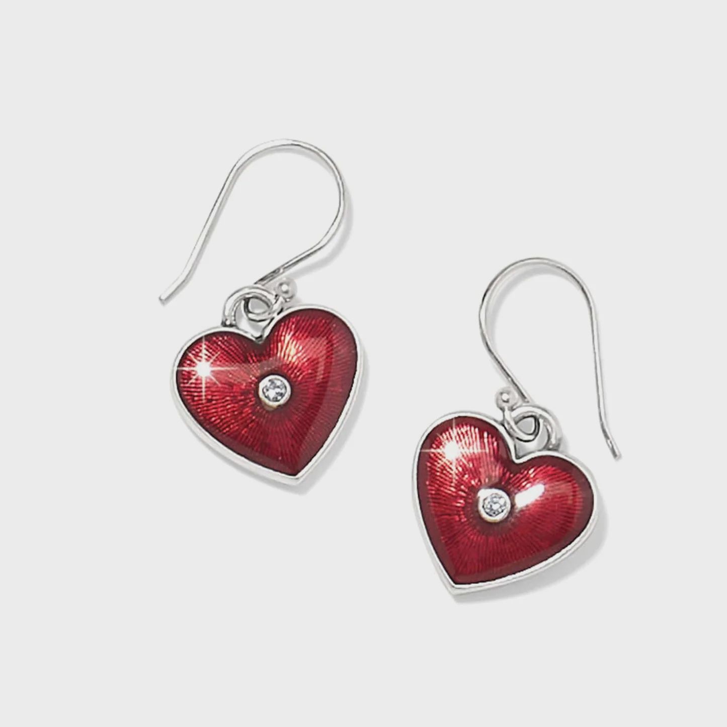 JA0105 One Heart French Wire Earring
