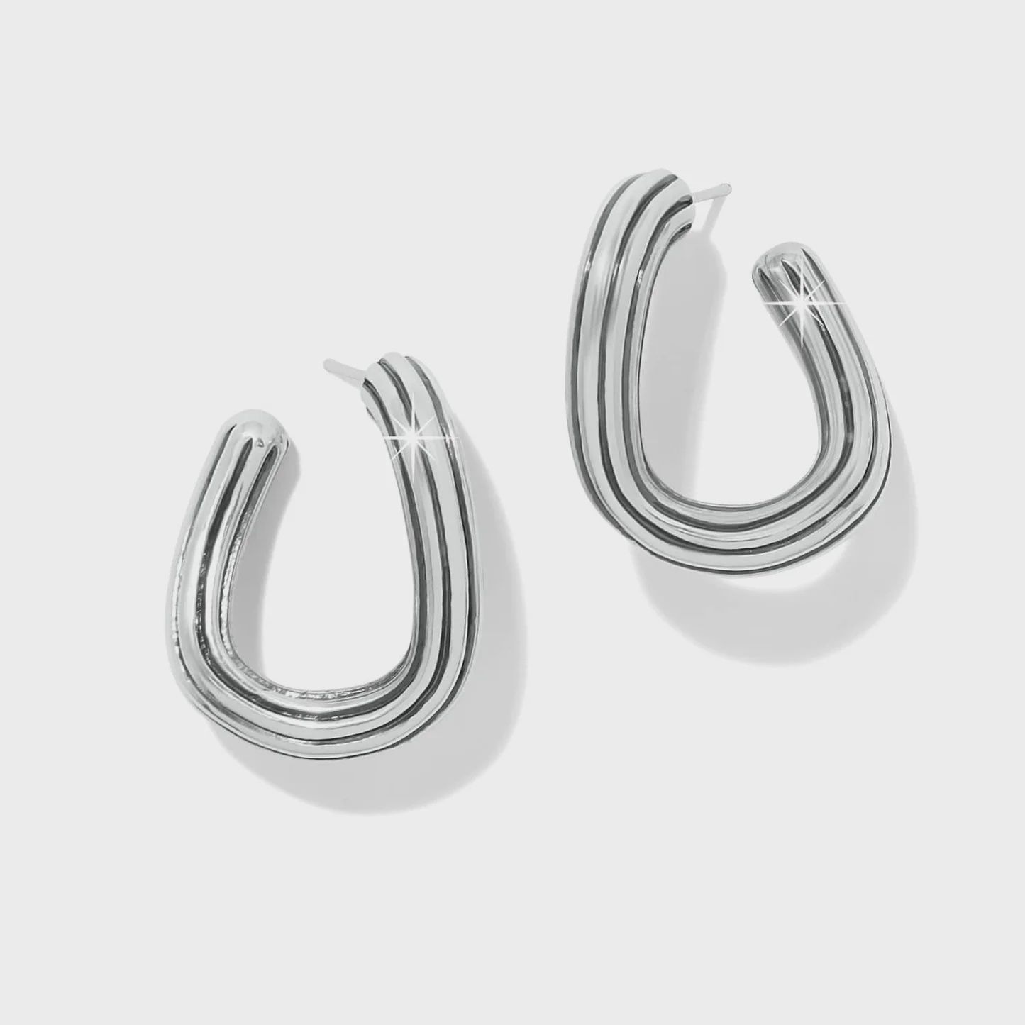 JA0213 Ferrara Eterna Silver Hoop Earring
