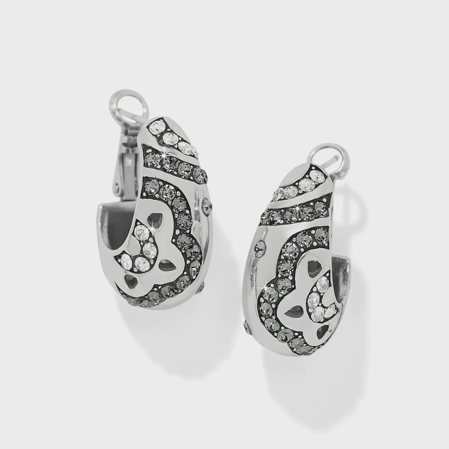 JA0200 Flora Silver Hoop Earring