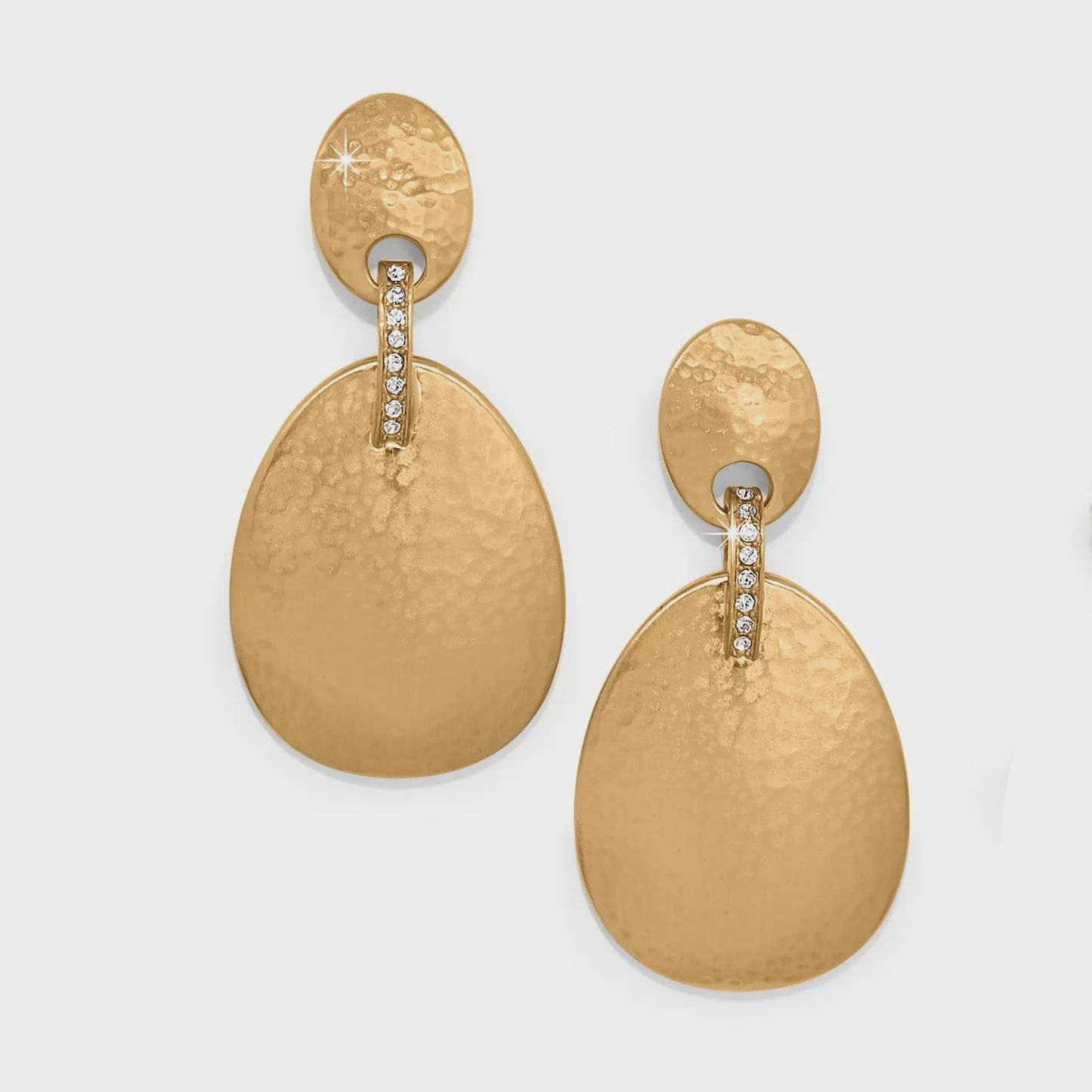 JA0180 Meridian Orbit Gold Post Drop Earring