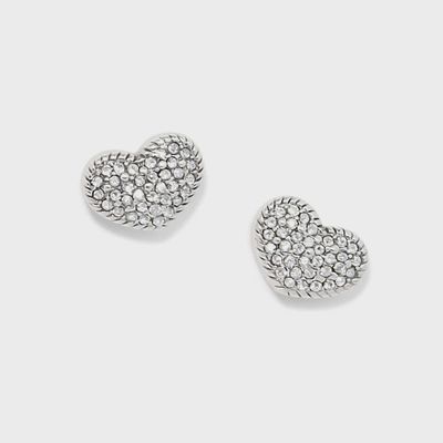 JA0145 Illumina Celeste Heart GoldPost Earring