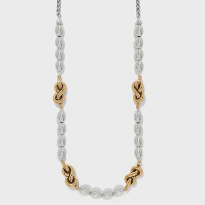 JM0049 Interlok Single Knot Drops Necklace
