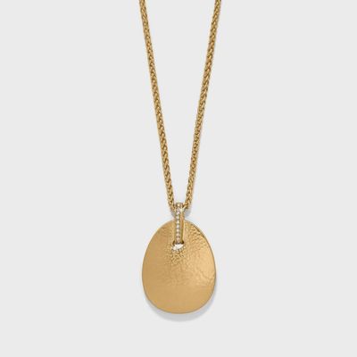 JM0027 Meridian Orbit Gold Large Pendant