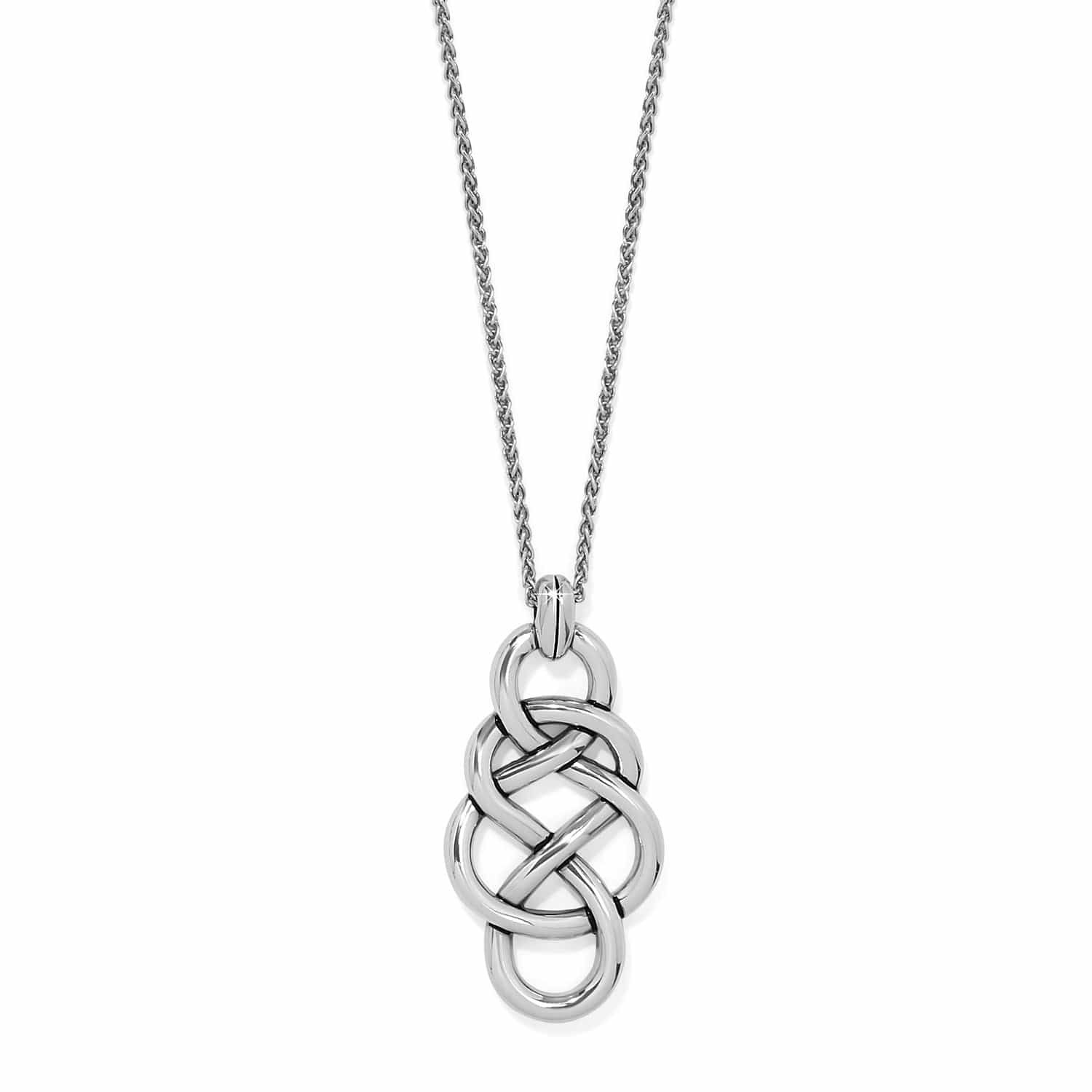 JM7729 Interlok Braid Pendant Necklace