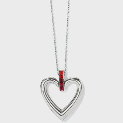 JM3671 Spectrum Open Heart Clear Necklace
