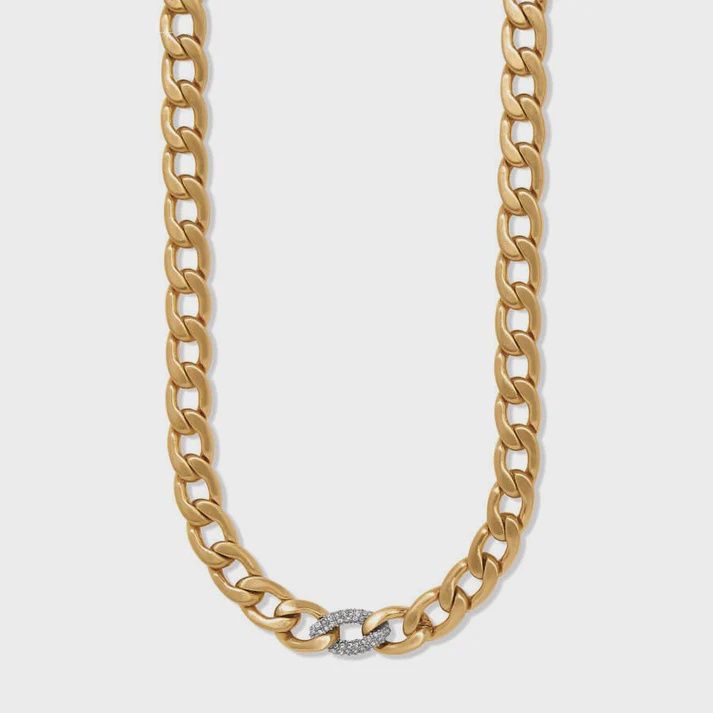 JM7649 Cleo Pave Link Necklace