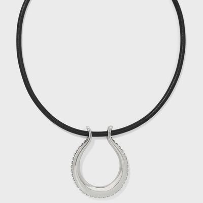 JM7632 Pretty Tough Arch Leather Necklace