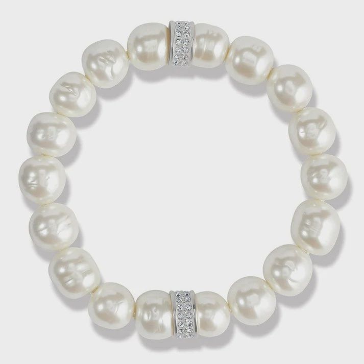 JF0293 Meridian Two Tone Stretch Bracelet