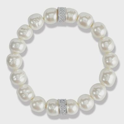 JF0293 Meridian Two Tone Stretch Bracelet