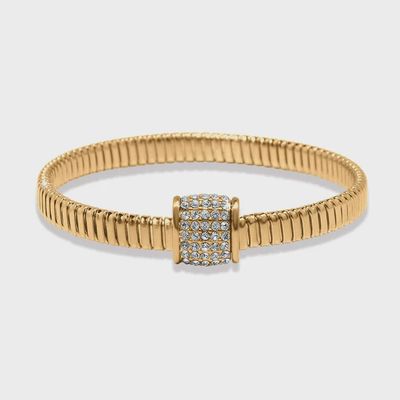 JF0348 Meridian Solis Spring Gold Bracelet