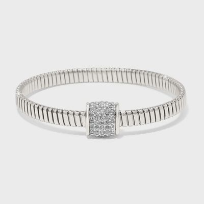 JF0347 Meridian Solis Spring Silver Bracelet