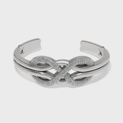 JF0254 Interlok Luxe Dbl Hinged Bangle