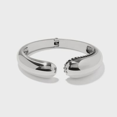 JF0170 Pretty Tough Droplet Hinged Bangle