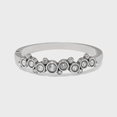 JF0280 Constella Cluster Hinged Bangle