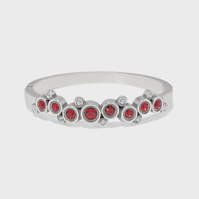 JF0289 Constella Cluster Hinged Bangle