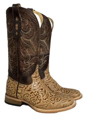 Q452 Oryx Tooled Square Toe Boot