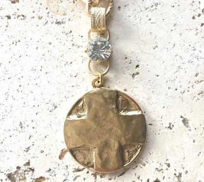 N23022 Lord's Prayer Cross Necklace