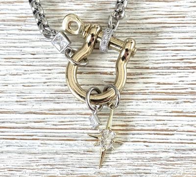 N25111 Carabiner Shackle Necklace
