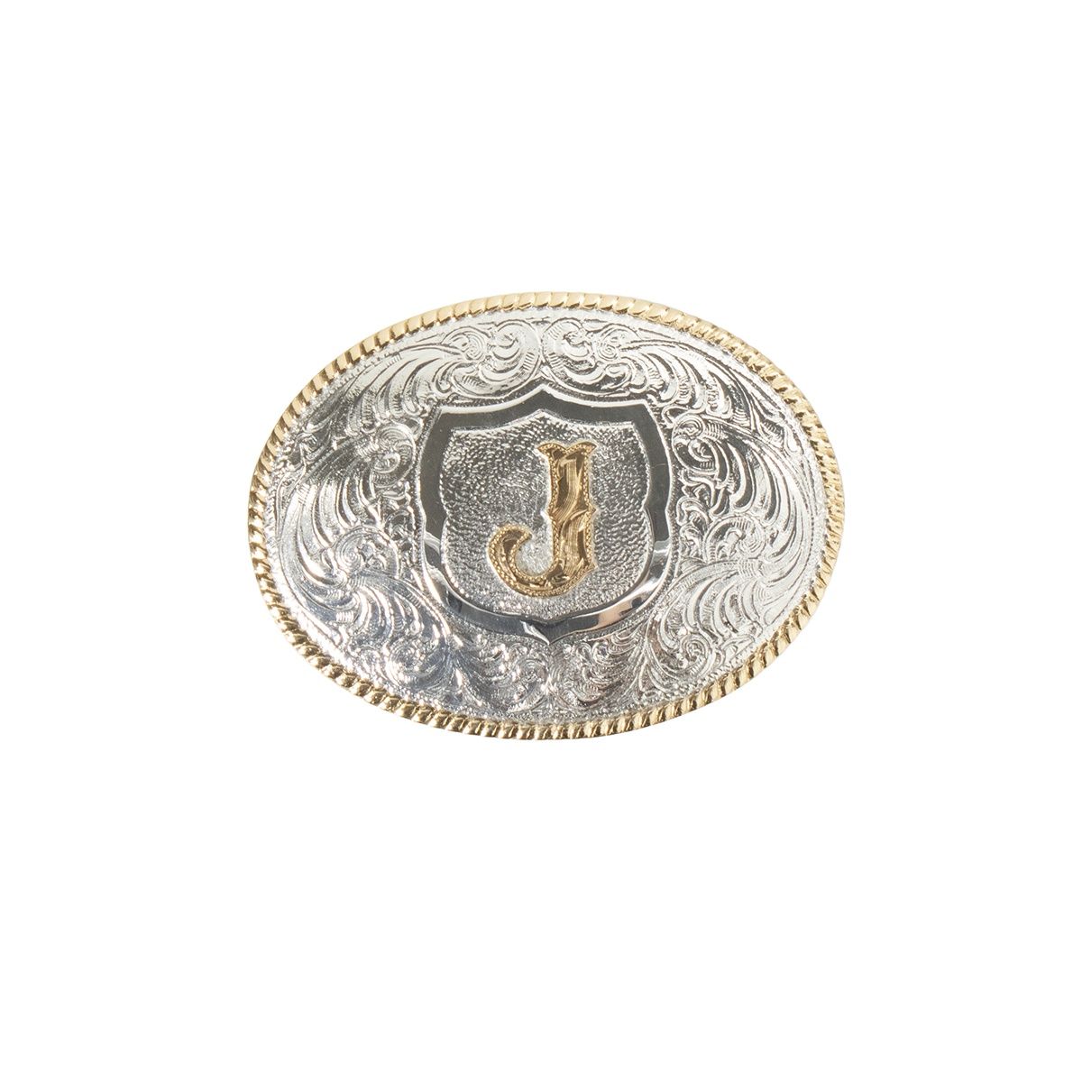 C10380-J Initial Buckle, Colour: J, Size: 3" x 4 1/4"