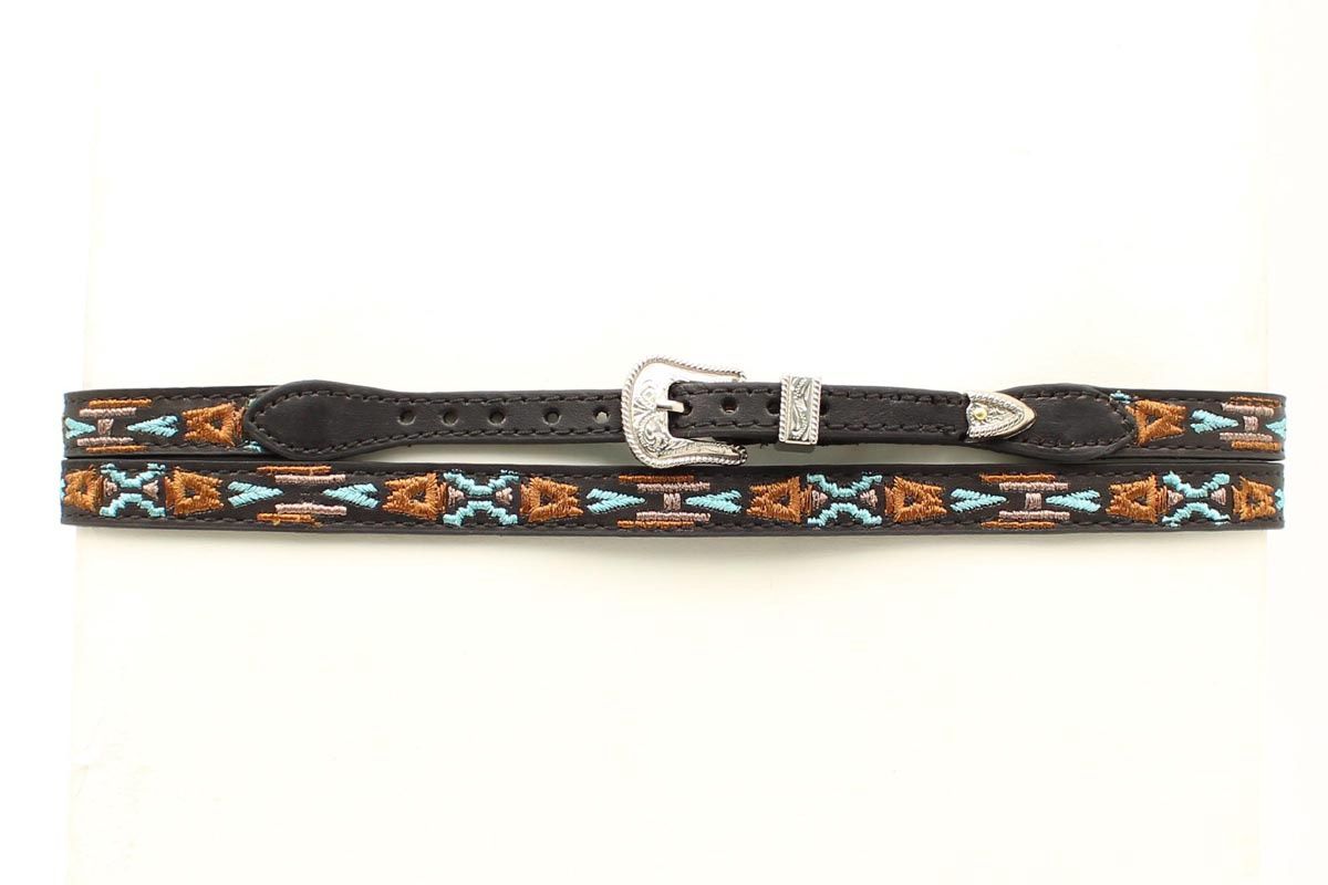0238201 Embroidered Aztec HB, Colour: Blk/Brn/Turq
