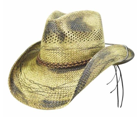 Rough Rider Straw Hat, Colour: Brown, Size: Medium