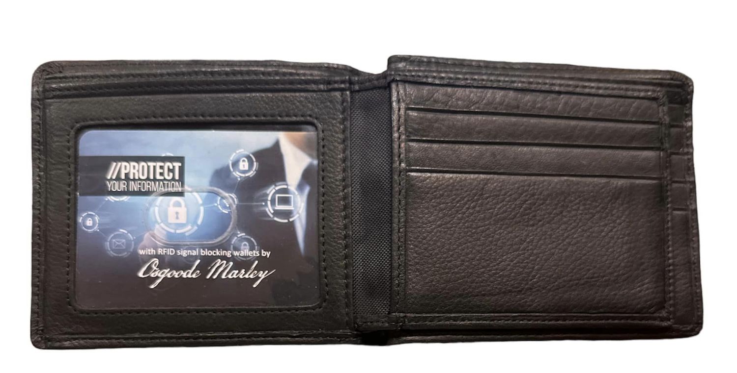 1226 RFID Extra Page Bifold | Osgoode Marley, Colour: Black, Size: 4 x 4.5