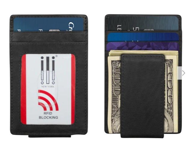 7770 Magnetic Money Clip Wallet, Colour: Black, Size: Money Clip
