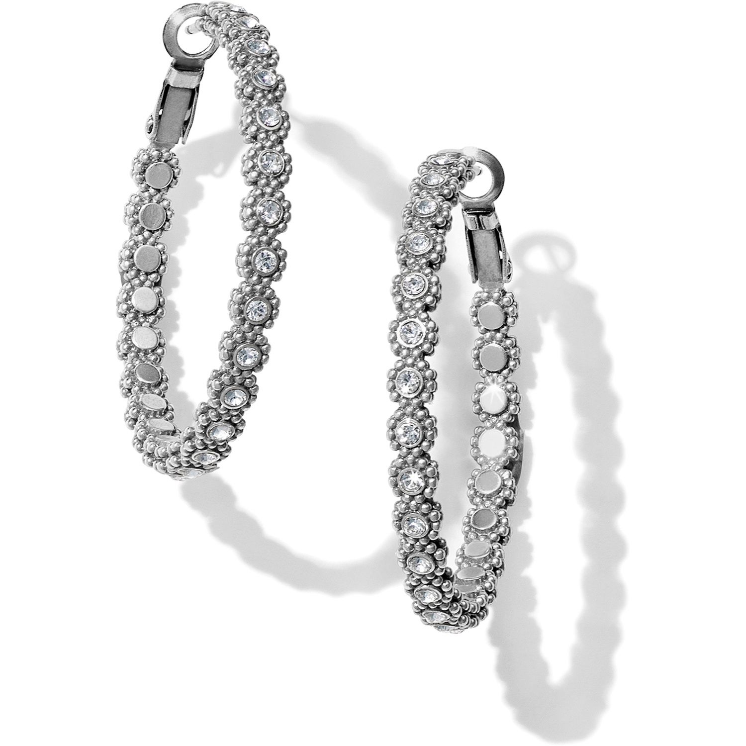 JA5341 Twinkle Splendor Lg Hoop, Colour: Sil/Crystal