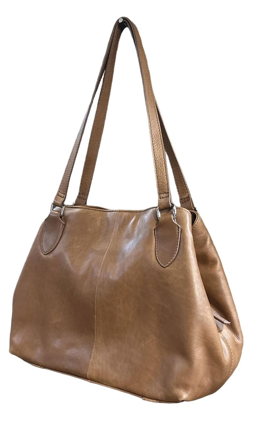 6188 RFID Triple Compartment H, Colour: Toffee, Size: 14.5 x 11 x6