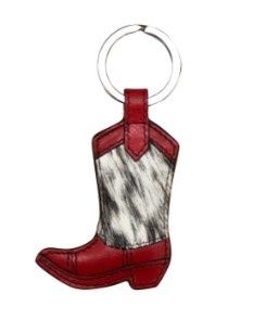 6446 Boot Key Fob Hair-On