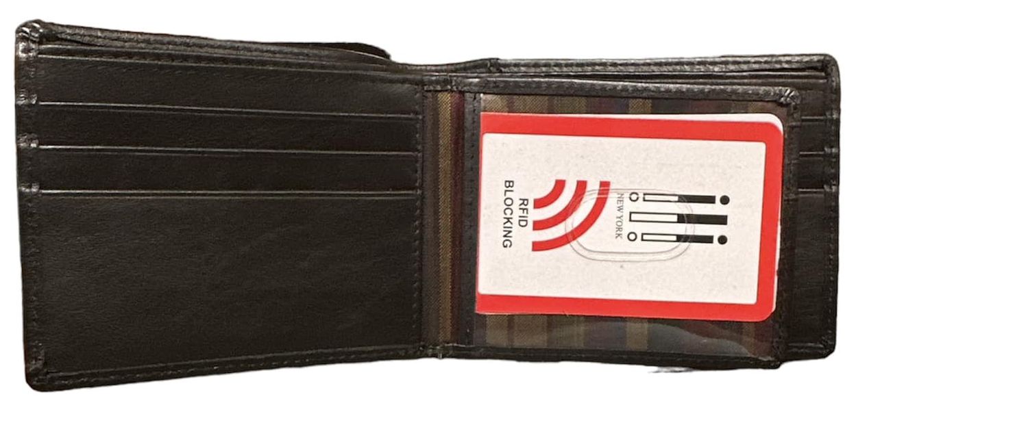 7745 RFID Bifold w/Extra Flap, Colour: Black, Size: Bifold Walle