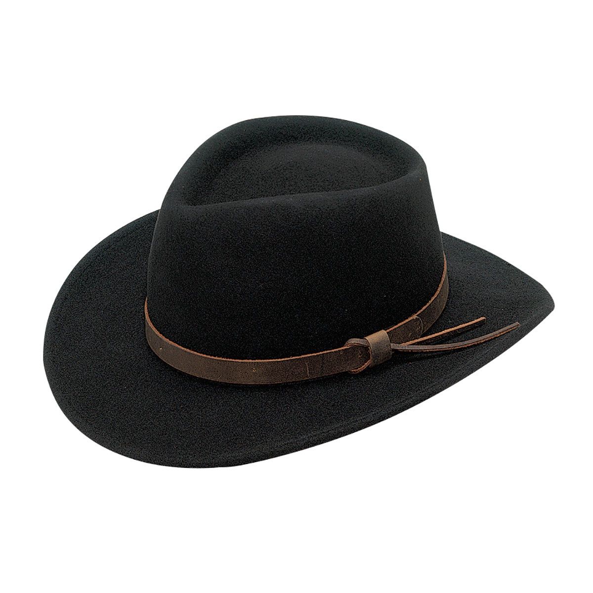 7211201 Durango Crushable Hat, Colour: Black, Size: Small