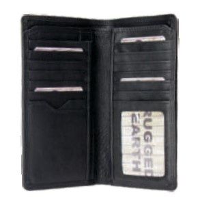 880013 Rugged Rodeo/Coat Wallet, Colour: Black, Size: 8.5 x 6 x2