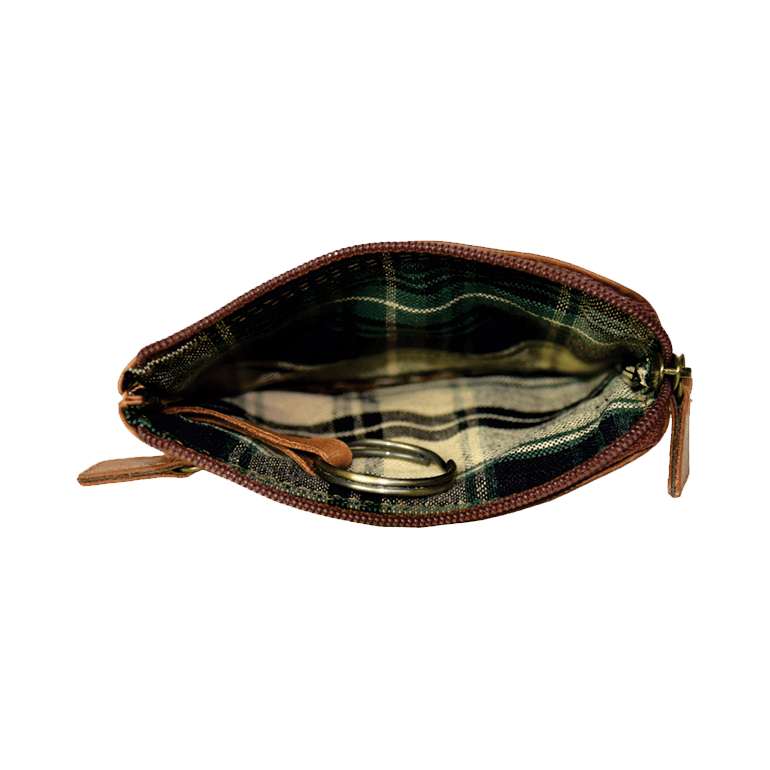 990004 Rugged Change Pouch W/Ke, Colour: Brown, Size: 4.5x3.25x.25