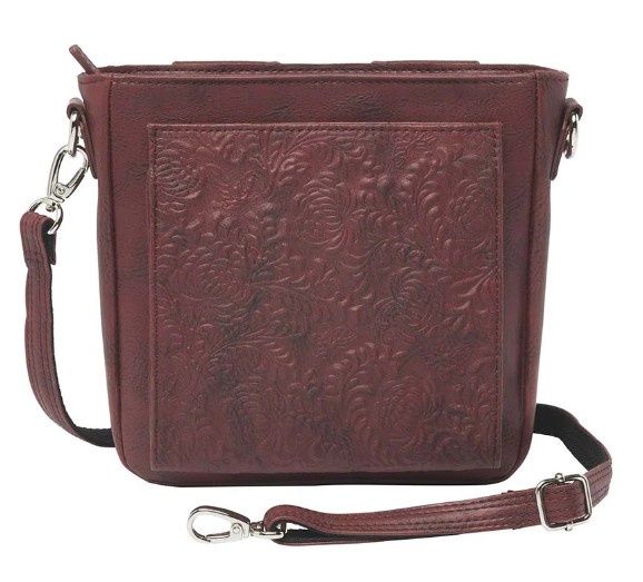 GTM-201 Mini Slim Crossbody W/O, Colour: Dk Red, Size: 7.5x7.5x2