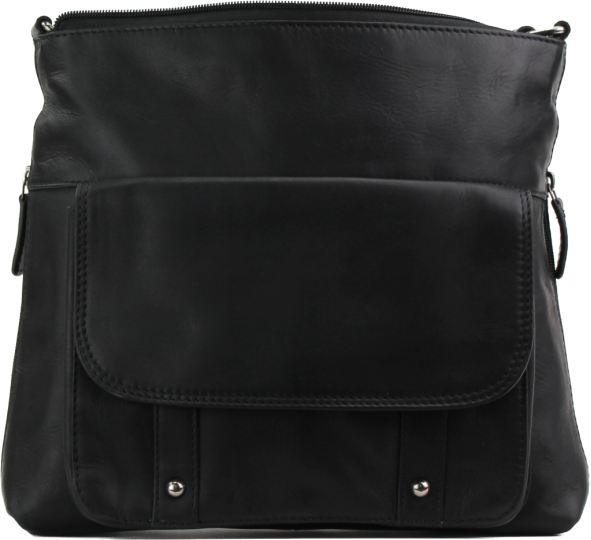 188057 CC Blk Crossbody W/Ext, Colour: Black, Size: 11x10x2