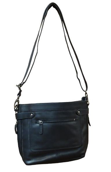 188058 CC Handbag W/Front Zipper, Colour: Black, Size: 10x10x3.5