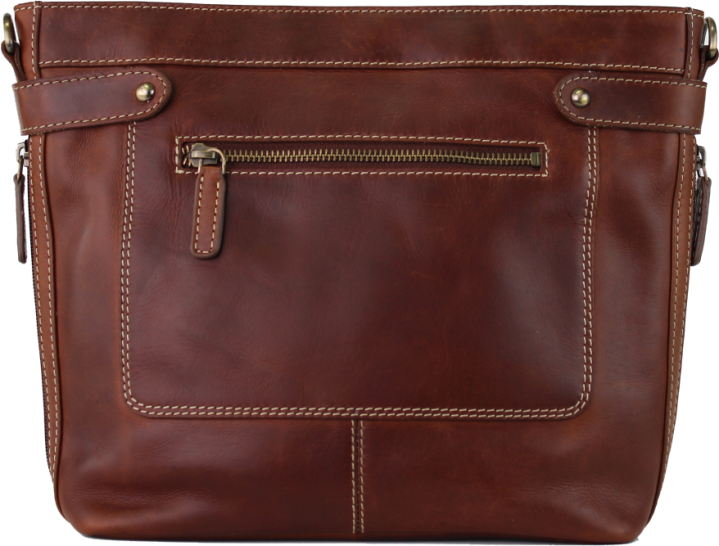 199058 CC Handbag W/Front Zippe, Colour: Brown, Size: 10x10x3.5