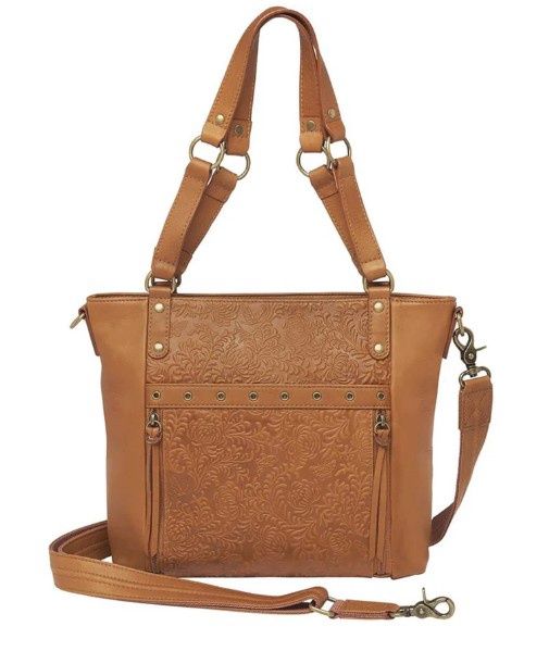GTM-122/DB Debossed Boho Should, Colour: Tan, Size: 10x11.5x4.5
