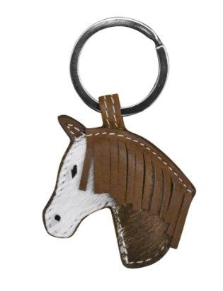 6177 Horse Keyfob Hair On, Colour: Toffee/Hair, Size: Keyfob
