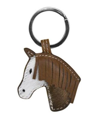6177 Horse Keyfob Hair On