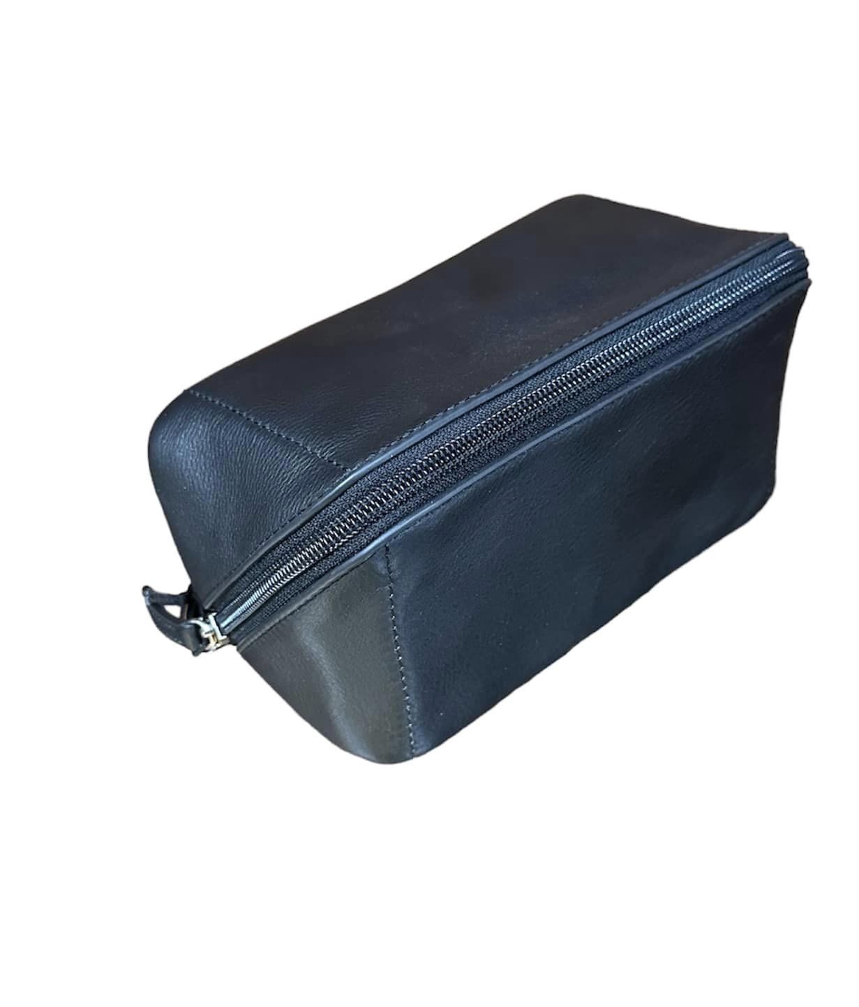 6284 Angled Zipper Make-up Pouch, Colour: Black
