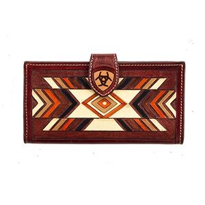 A770016697 Tooled Wallet Southwest, Colour: Brn/Multi